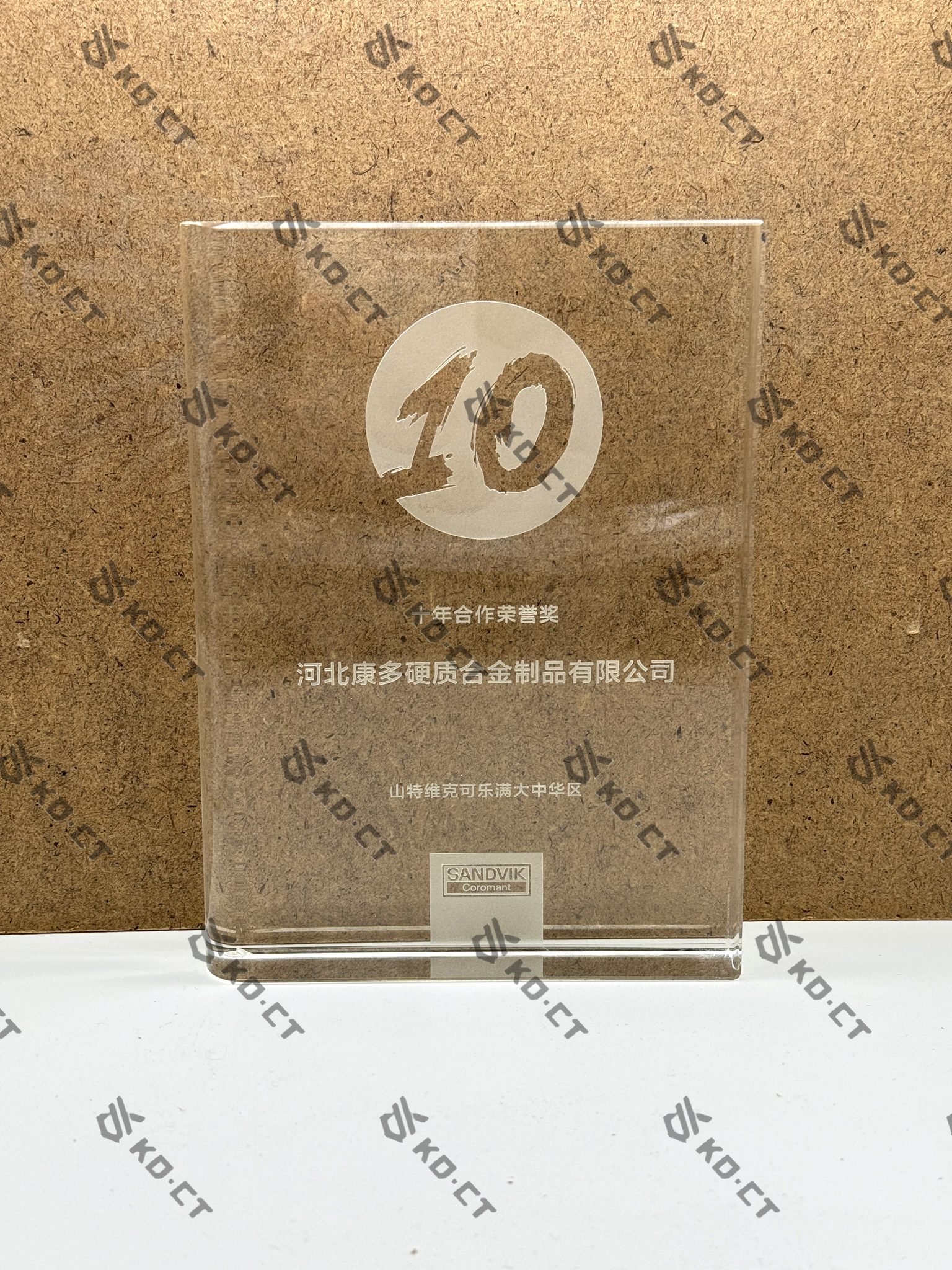 Sandvik 10th Anniversary Partnership Honour Award